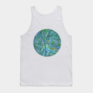 Psychedelic green Tank Top